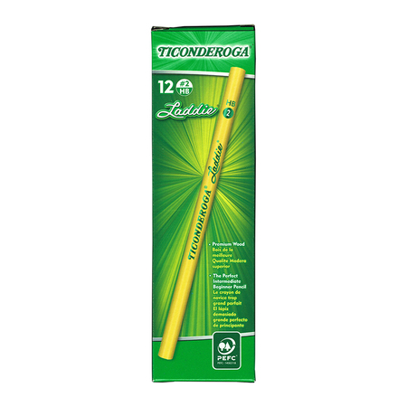 DIXON TICONDEROGA Pencil, Laddie, #2, No Eraser DIX13040